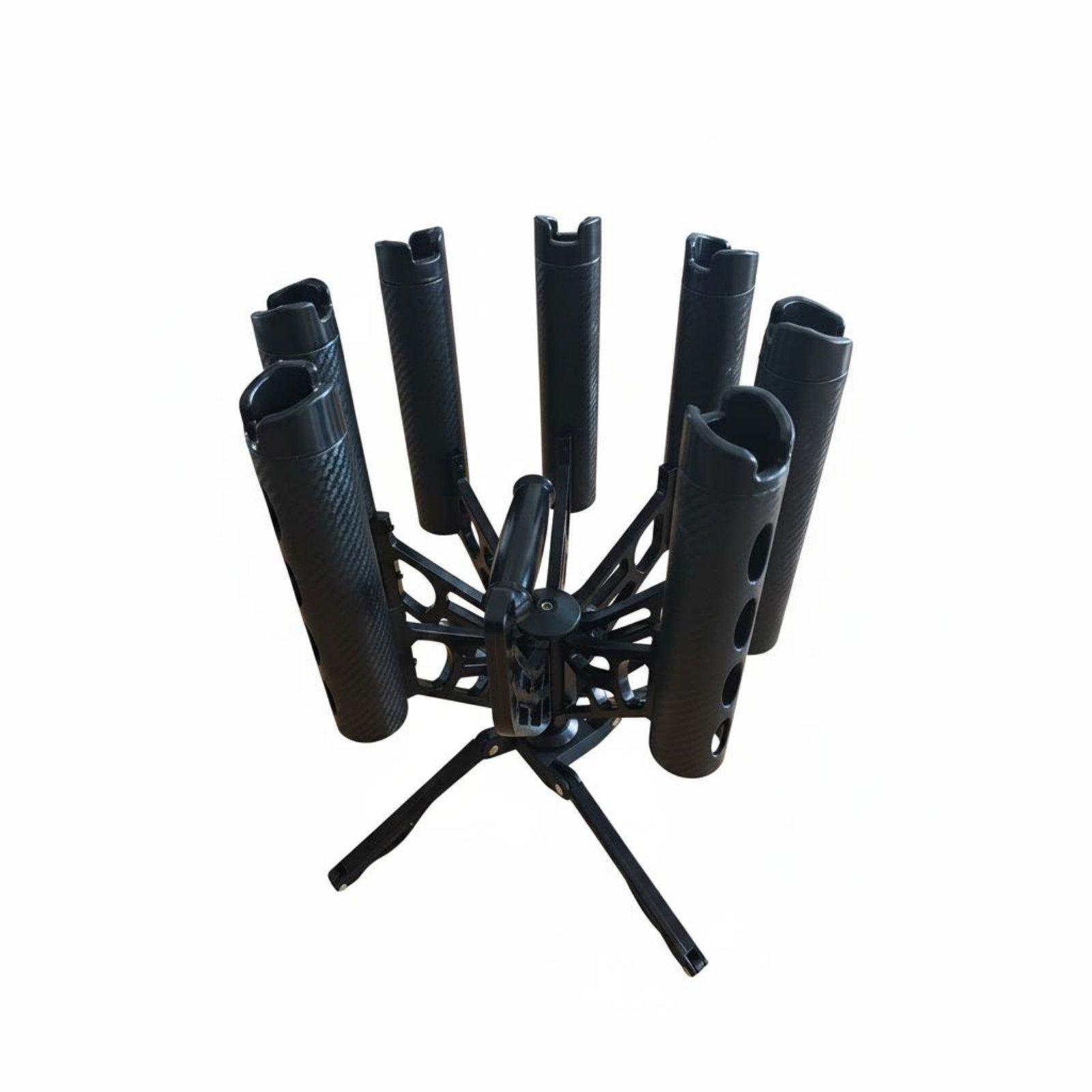 Fishing Rod Rack - 360-Grad-Drehbarer Rutenhalter mit Hoher Kapazität, 7-Fach