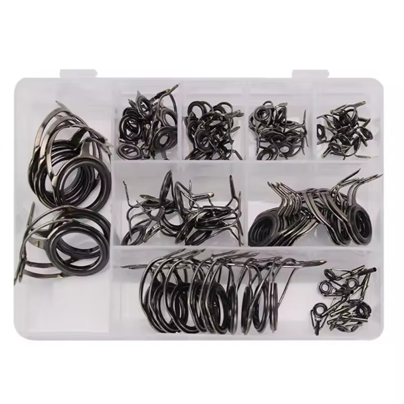 Fishing Rod Repair Kit - WEIHE 75-teiliges Zubehör-Set Hochwertige Keramik-Doppelring-Angelrutenführungen Combo