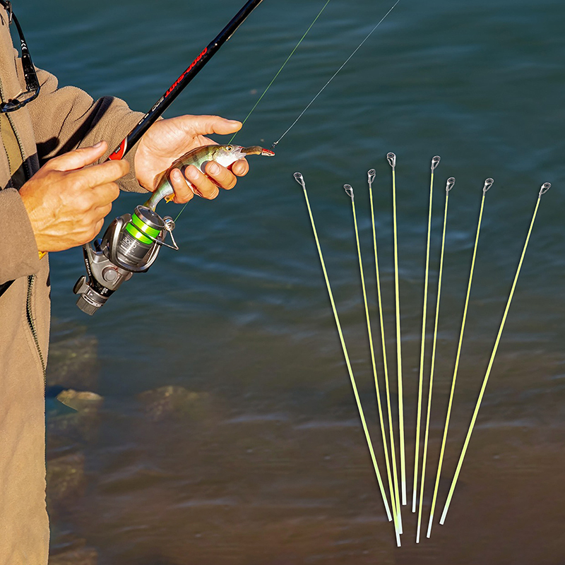 Fishing Rod Tip Replacement - 5Pcs 42CM Boot/Floß Stange Spitze Ersatz