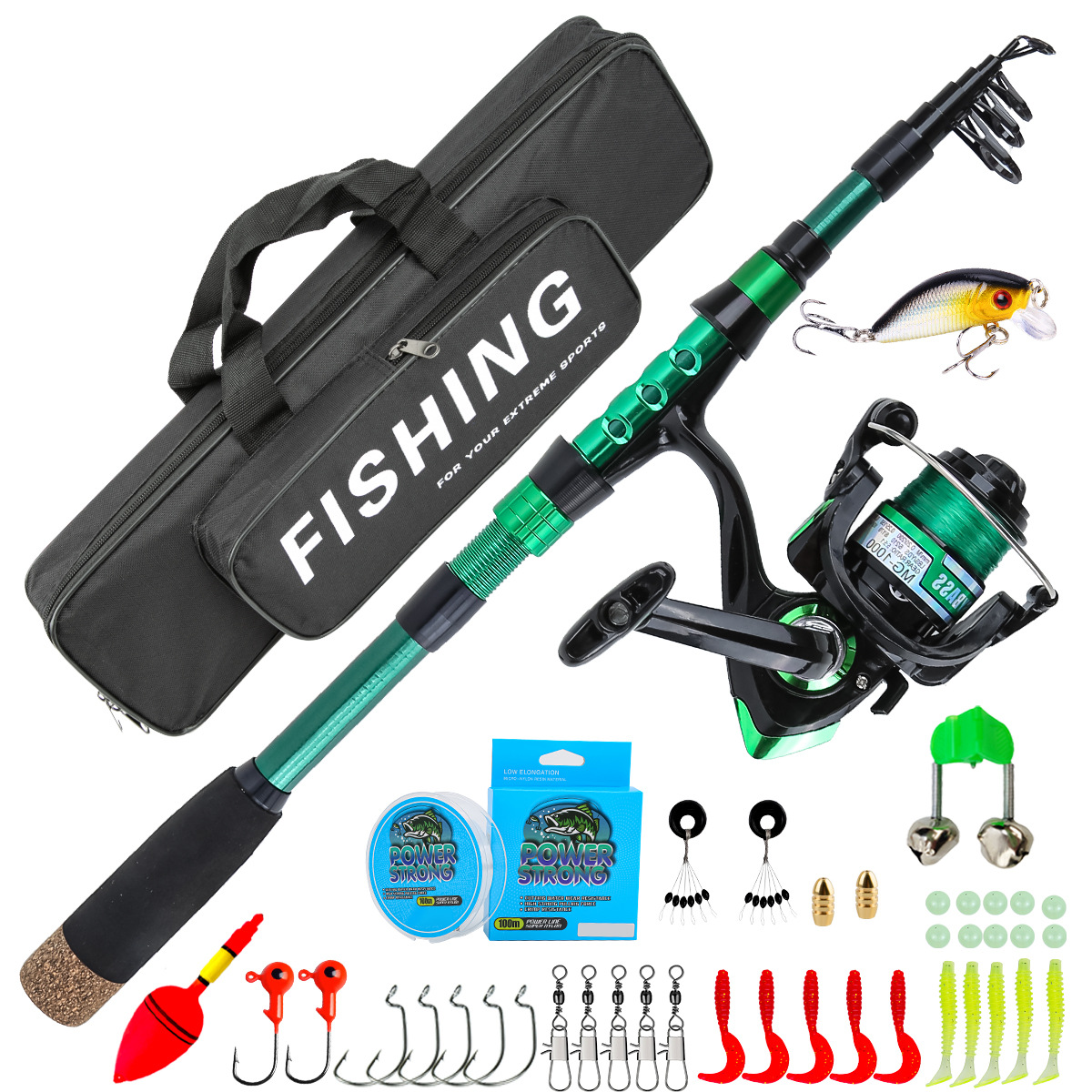 1,8 Meter Grüne Carbon-Telesko – Fishing Rod Case Bewertung und Preis