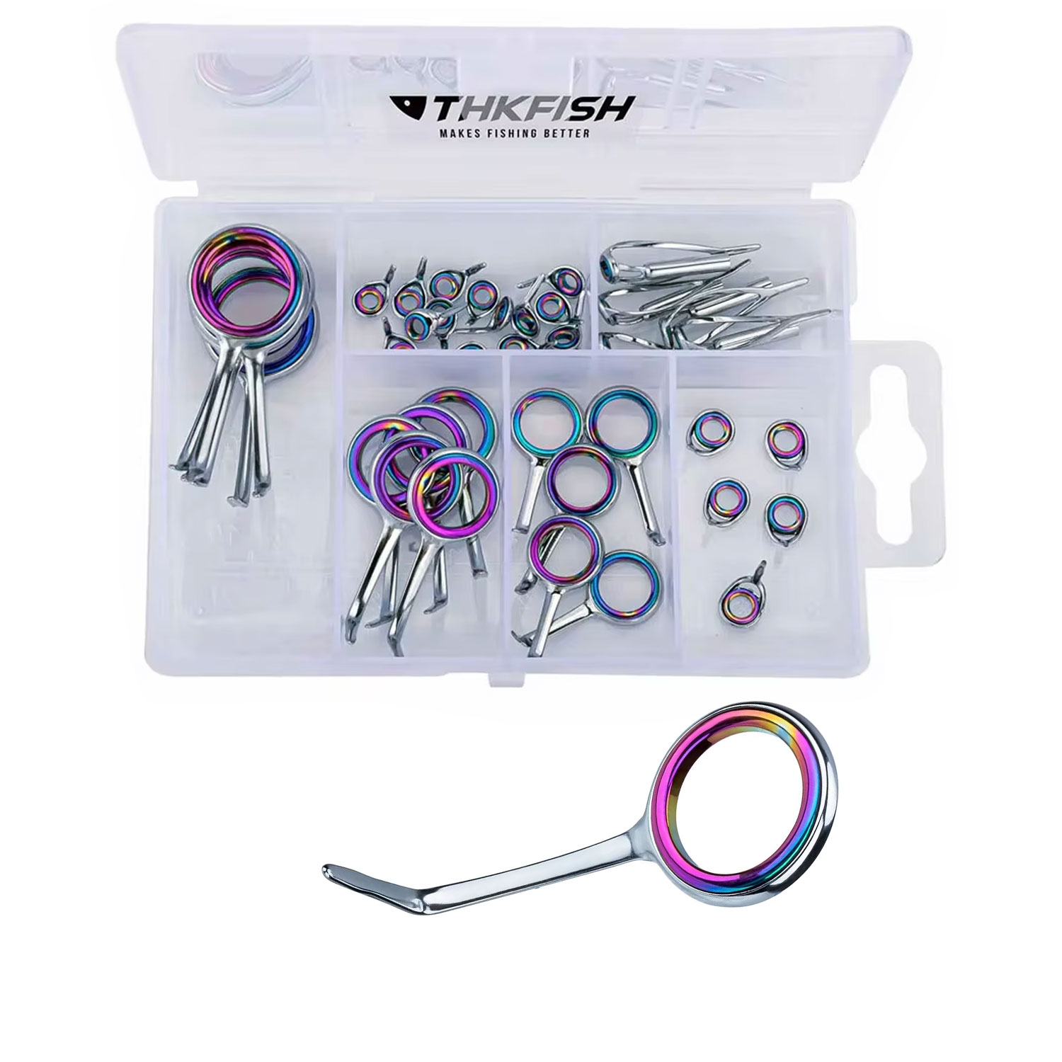 40 stücke bunte Angelrute Führ – Fishing Rod Tip Replacement Bewertung und Preis